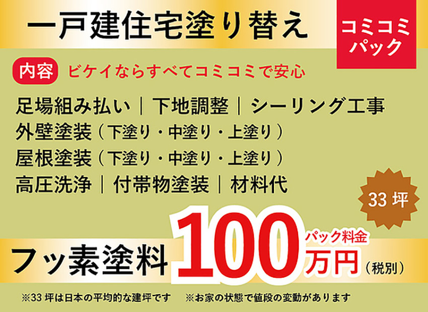 フッ素塗料料金